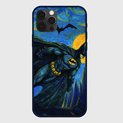Чехол для iPhone 12 Pro Max Бэтмен в стиле Ван-Гога, цвет: 3D-черный