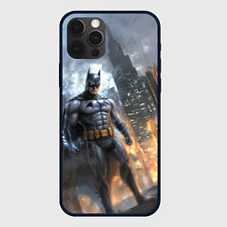 Чехол для iPhone 12 Pro Max Бэтмен - старый стиль, цвет: 3D-черный