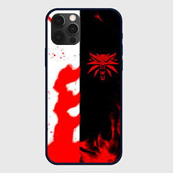 Чехол iPhone 12 Pro Max Ведьмак огненный