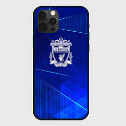 Чехол для iPhone 12 Pro Max Liverpool blue poly, цвет: 3D-черный