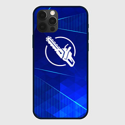 Чехол iPhone 12 Pro Max Chainsaw Man blue poly