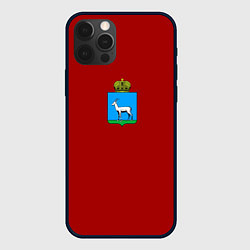 Чехол iPhone 12 Pro Max Герб города Самара с козой