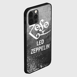 Чехол для iPhone 12 Pro Max Led Zeppelin - grey gradient, цвет: 3D-черный — фото 2