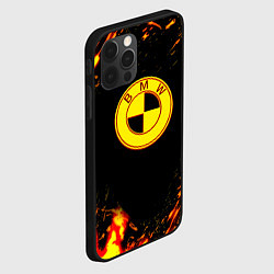 Чехол для iPhone 12 Pro Max BMW огненные краски, цвет: 3D-черный — фото 2