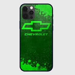 Чехол iPhone 12 Pro Max Chevrolet - green gradient