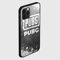 Чехол для iPhone 12 Pro Max PUBG - grey gradient, цвет: 3D-черный — фото 2