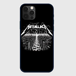 Чехол iPhone 12 Pro Max Metallica - lightnings in metropolis