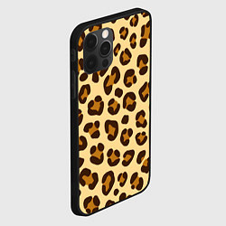 Чехол для iPhone 12 Pro Max Паттерн с пятнами леопарда, цвет: 3D-черный — фото 2