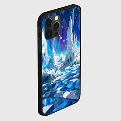 Чехол для iPhone 12 Pro Max Космический фантастический пейзаж, цвет: 3D-черный — фото 2