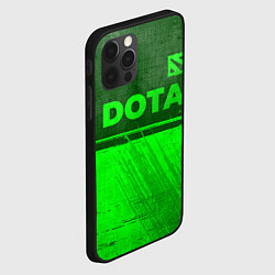 Чехол для iPhone 12 Pro Max Dota - green gradient посередине, цвет: 3D-черный — фото 2
