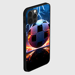 Чехол для iPhone 12 Pro Max Футбольный мяч в молниях, цвет: 3D-черный — фото 2
