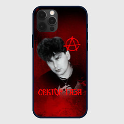 Чехол iPhone 12 Pro Max Сектор газа красный фон