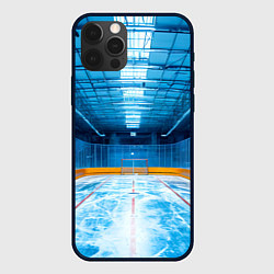 Чехол для iPhone 12 Pro Max Хоккейная коробка, цвет: 3D-черный