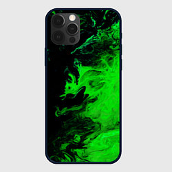 Чехол для iPhone 12 Pro Max Color green black, цвет: 3D-черный