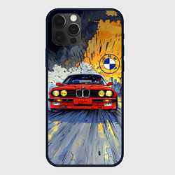 Чехол iPhone 12 Pro Max Красная BMW на скорости