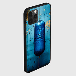 Чехол для iPhone 12 Pro Max Синяя боксерская груша, цвет: 3D-черный — фото 2