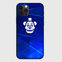 Чехол для iPhone 12 Pro Max FNAF blue poly, цвет: 3D-черный