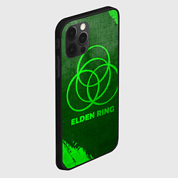 Чехол для iPhone 12 Pro Max Elden Ring - green gradient, цвет: 3D-черный — фото 2