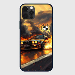 Чехол iPhone 12 Pro Max ВМБ в огне на скорости