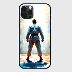 Чехол для iPhone 12 Pro Max Дзюдоист, цвет: 3D-черный