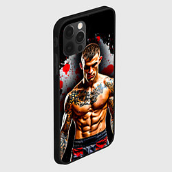 Чехол для iPhone 12 Pro Max Дастин Порье на черном, цвет: 3D-черный — фото 2