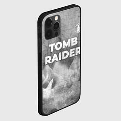 Чехол для iPhone 12 Pro Max Tomb Raider - grey gradient посередине, цвет: 3D-черный — фото 2