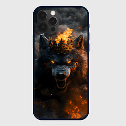 Чехол iPhone 12 Pro Max Волк в огне