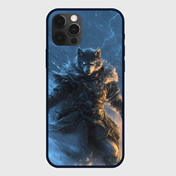 Чехол iPhone 12 Pro Max Волк и молния