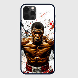 Чехол iPhone 12 Pro Max Мухаммед Али на белом