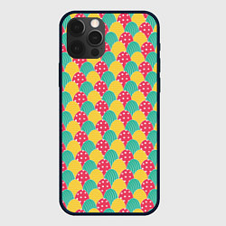 Чехол для iPhone 12 Pro Max Крашенные яйца, цвет: 3D-черный
