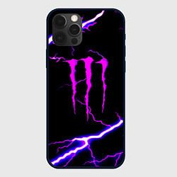 Чехол для iPhone 12 Pro Max Monster energy neon storm, цвет: 3D-черный