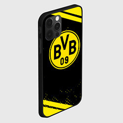 Чехол для iPhone 12 Pro Max Borussia полосы, цвет: 3D-черный — фото 2