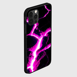 Чехол для iPhone 12 Pro Max Color pink black, цвет: 3D-черный — фото 2