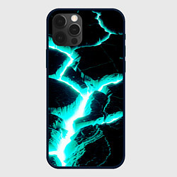 Чехол iPhone 12 Pro Max Color light blue black