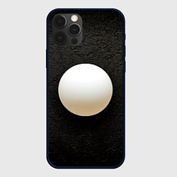 Чехол для iPhone 12 Pro Max Мяч для пинг понга на черном, цвет: 3D-черный