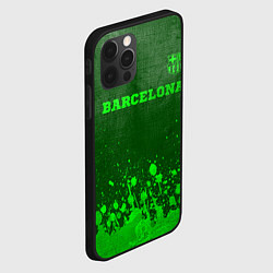 Чехол для iPhone 12 Pro Max Barcelona - green gradient посередине, цвет: 3D-черный — фото 2