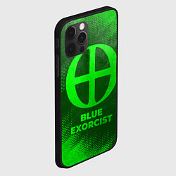 Чехол для iPhone 12 Pro Max Blue Exorcist - green gradient, цвет: 3D-черный — фото 2