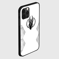 Чехол для iPhone 12 Pro Max Dead Space white poly, цвет: 3D-черный — фото 2