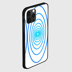 Чехол для iPhone 12 Pro Max Овалы с свечением, цвет: 3D-черный — фото 2