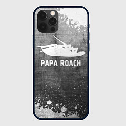Чехол для iPhone 12 Pro Max Papa Roach - grey gradient, цвет: 3D-черный