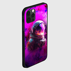 Чехол для iPhone 12 Pro Max Космонавт красочный, цвет: 3D-черный — фото 2