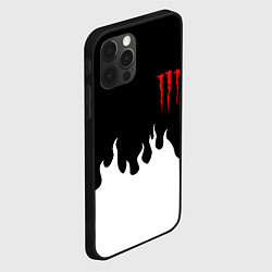 Чехол для iPhone 12 Pro Max Monster energy red logo, цвет: 3D-черный — фото 2