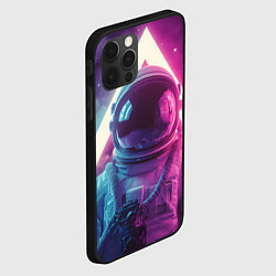 Чехол для iPhone 12 Pro Max Космонавт и треугольник, цвет: 3D-черный — фото 2