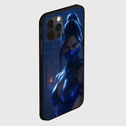 Чехол для iPhone 12 Pro Max Китана под дождем, цвет: 3D-черный — фото 2