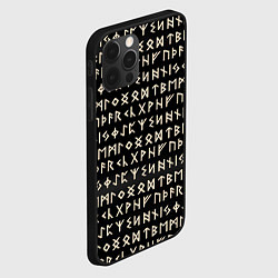 Чехол для iPhone 12 Pro Max Древние руны викингов, цвет: 3D-черный — фото 2