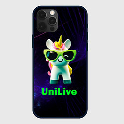 Чехол для iPhone 12 Pro Max Единорог Unilive, цвет: 3D-черный