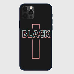 Чехол iPhone 12 Pro Max Black - cross