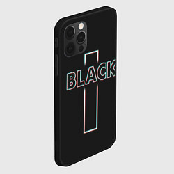 Чехол для iPhone 12 Pro Max Black - cross, цвет: 3D-черный — фото 2