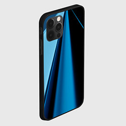 Чехол для iPhone 12 Pro Max Black blue, цвет: 3D-черный — фото 2