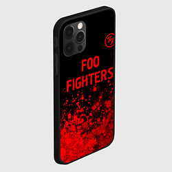 Чехол для iPhone 12 Pro Max Foo Fighters - red gradient посередине, цвет: 3D-черный — фото 2